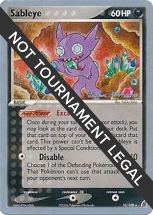 Image of Sableye (10/100) (Intimidation - Tristan Robinson) [World Championships 2008]