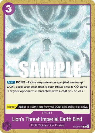 Image of Lion's Threat Imperial Earth Bind [Starter Deck: Film Edition]