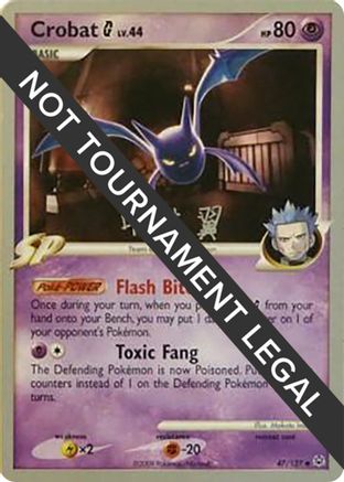 Image of Crobat G LV.44 (47/127) (Crowned Tiger - Tsubasa Nakamura) [World Championships 2009]