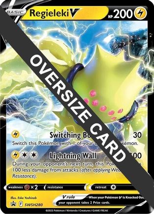 Image of Regieleki V (SWSH280) (Jumbo Card) [Sword & Shield: Black Star Promos]