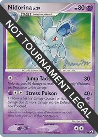 Image of Nidorina LV.29 (73/111) (Queengar - Jason Martinez) [World Championships 2009]
