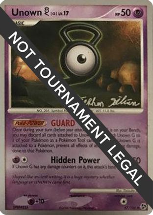 Image of Unown G LV.17 (57/106) (Luxdrill - Stephen Silvestro) [World Championships 2009]