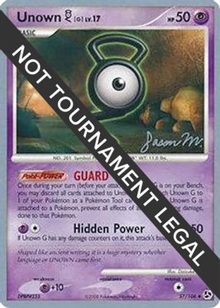 Image of Unown G LV.17 (57/106) (Queengar - Jason Martinez) [World Championships 2009]