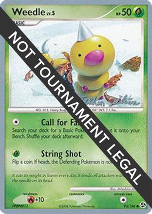Image of Weedle LV.5 (93/106) (Luxdrill - Stephen Silvestro) [World Championships 2009]