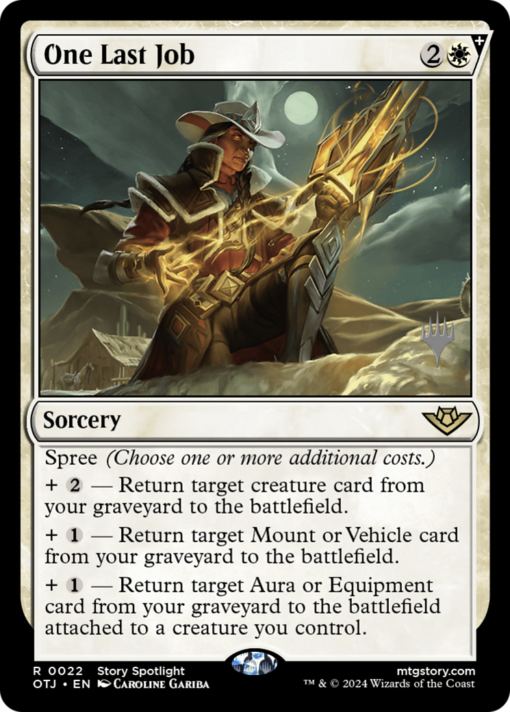 Image of One Last Job (Promo Pack) [Outlaws of Thunder Junction Promos]