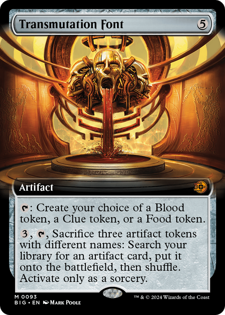 Image of Transmutation Font (Extended Art) [Outlaws of Thunder Junction: The Big Score]