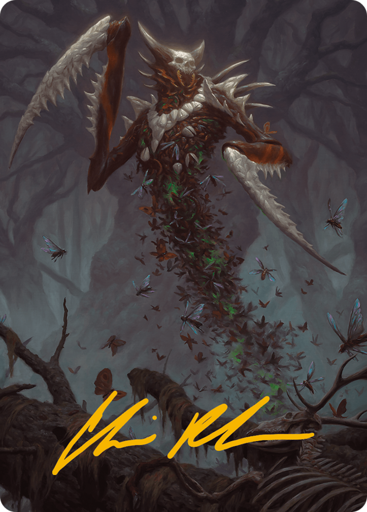 Image of Grist, the Plague Swarm Art Card (Gold-Stamped Signature) [Modern Horizons 3 Art Series]