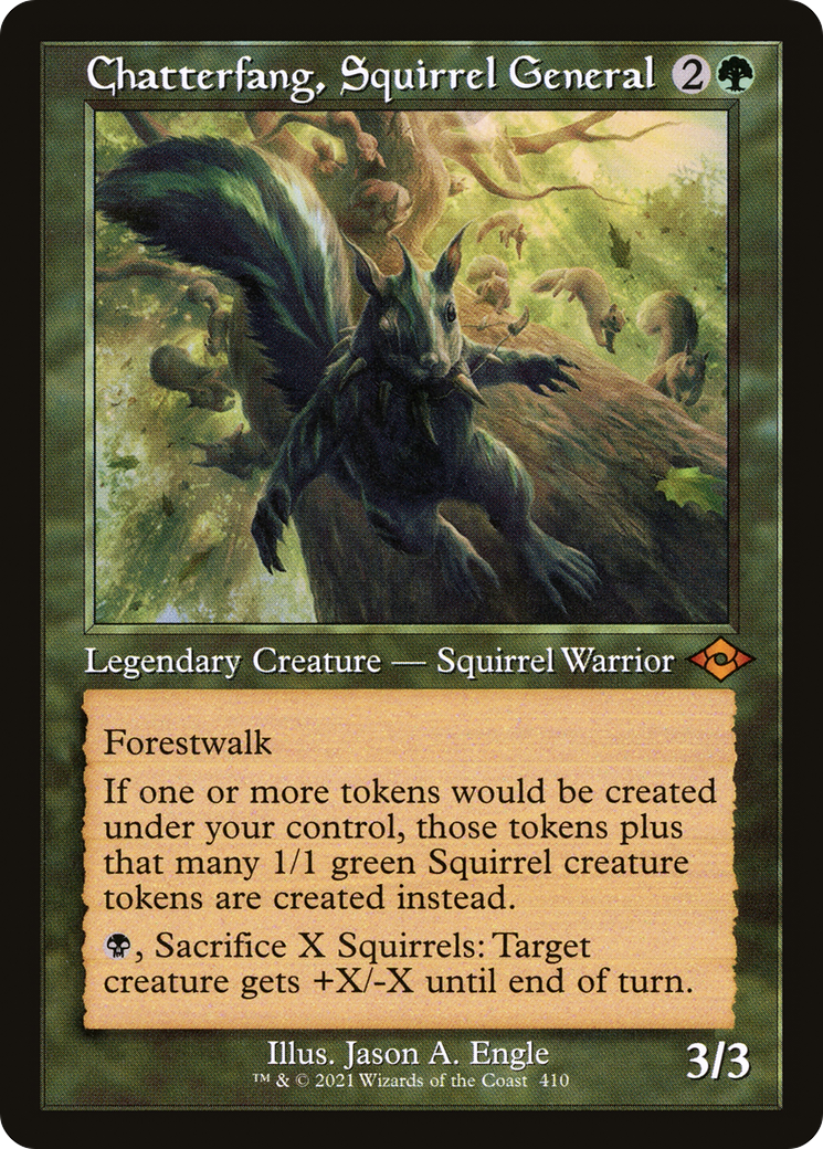 Image of Chatterfang, Squirrel General (Retro) [Modern Horizons 2]