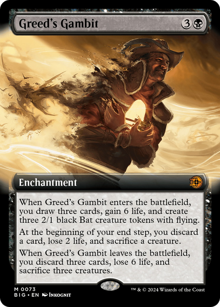 Image of Greed's Gambit (Extended Art) [Outlaws of Thunder Junction: The Big Score]