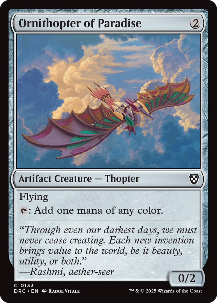 Image of Ornithopter of Paradise [Aetherdrift Commander]