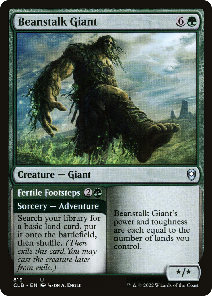 Image of Beanstalk Giant // Fertile Footsteps [Commander Legends: Battle for Baldur's Gate]