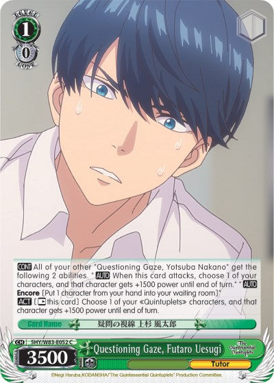 Image of Questioning Gaze, Futaro Uesugi (5HY/W83-E052 C) [The Quintessential Quintuplets]