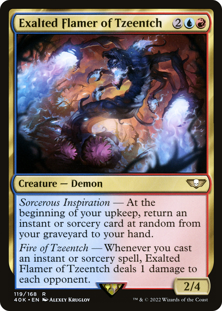 Image of Exalted Flamer of Tzeentch [Warhammer 40,000]