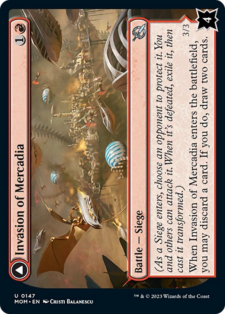 Image of Invasion of Mercadia // Kyren Flamewright [March of the Machine]