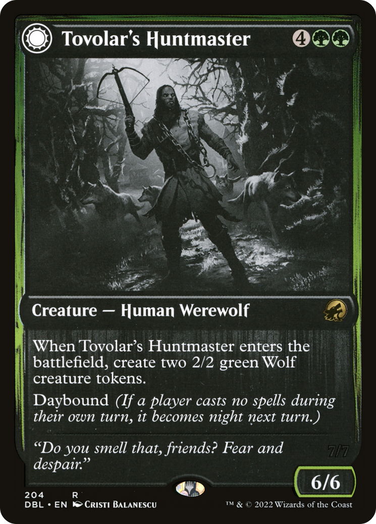 Image of Tovolar's Huntmaster // Tovolar's Packleader [Innistrad: Double Feature]