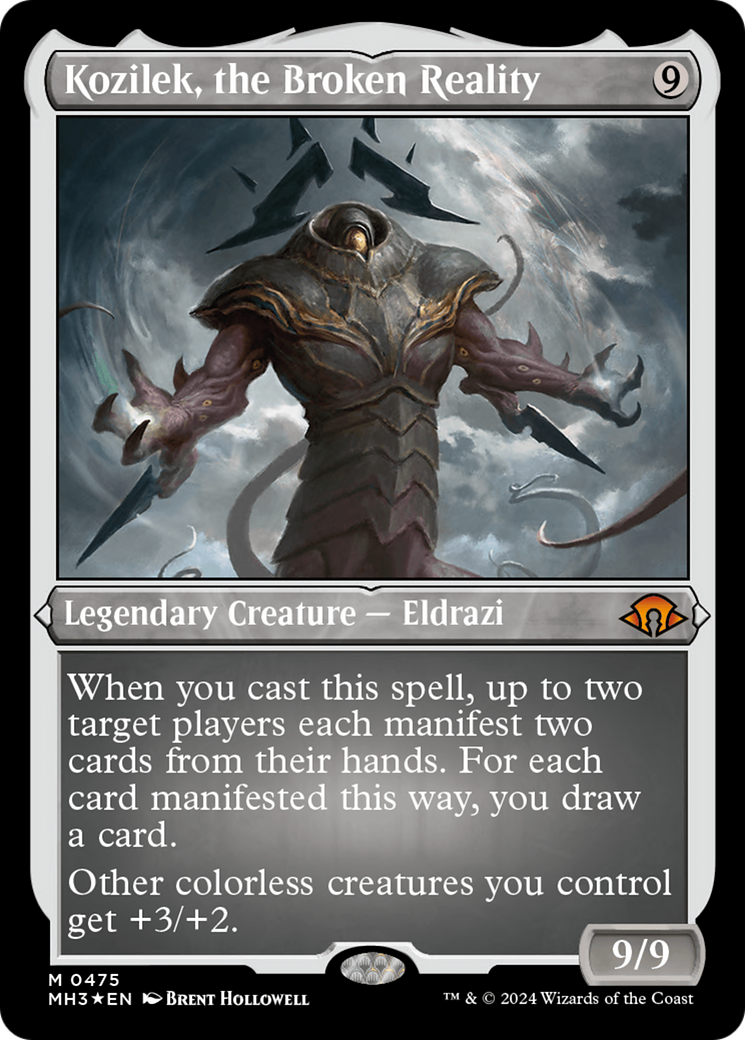 Image of Kozilek, the Broken Reality (Foil Etched) [Modern Horizons 3]