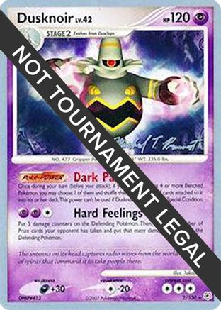 Image of Dusknoir LV.42 (2/130) (Boltevoir - Michael Pramawat) [World Championships 2010]