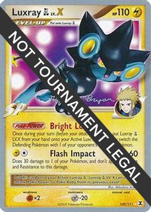 Image of Luxray GL LV.X (109/111) (Happy Luck - Mychael Bryan) [World Championships 2010]