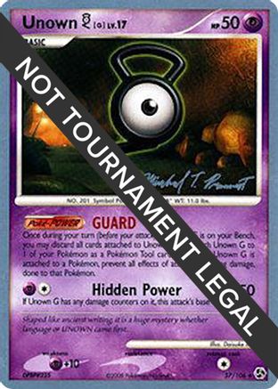 Image of Unown G LV.17 (57/106) (Boltevoir - Michael Pramawat) [World Championships 2010]