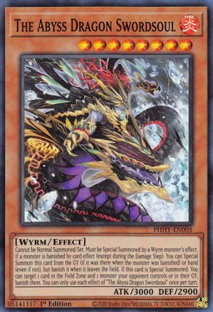 Image of The Abyss Dragon Swordsoul [PHHY-EN005] Super Rare