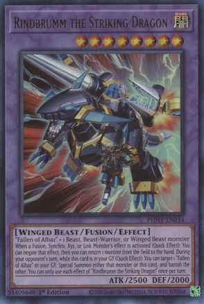 Image of Rindbrumm the Striking Dragon [PHHY-EN034] Ultra Rare