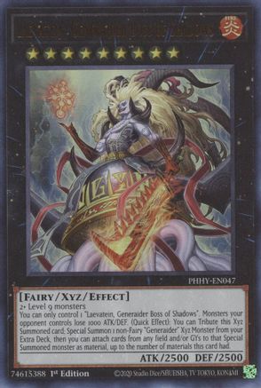 Image of Laevatein, Generaider Boss of Shadows [PHHY-EN047] Ultra Rare