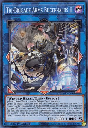 Image of Tri-Brigade Arms Bucephalus II [PHHY-EN048] Super Rare