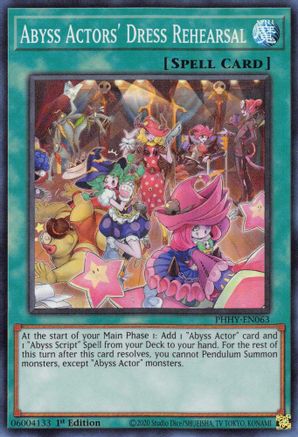 Image of Abyss Actors' Dress Rehearsal [PHHY-EN063] Super Rare