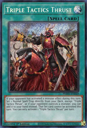 Image of Triple Tactics Thrust [PHHY-EN069] Secret Rare