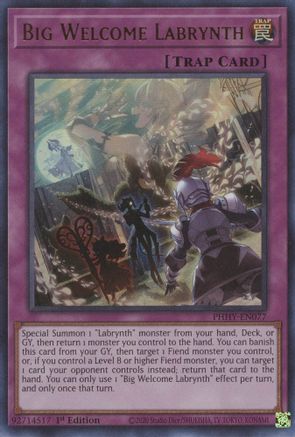 Image of Big Welcome Labrynth [PHHY-EN077] Ultra Rare