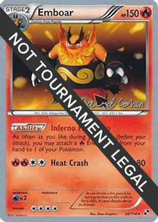 Image of Emboar (20/114) (Twinboar - David Cohen) [World Championships 2011]