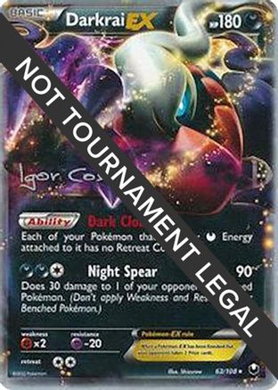 Image of Darkrai EX (63/108) (Pesadelo Prism - Igor Costa) [World Championships 2012]