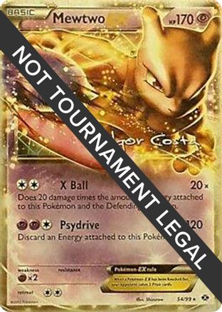 Image of Mewtwo EX (54/99) (Pesadelo Prism - Igor Costa) [World Championships 2012]