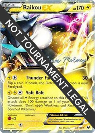Image of Raikou EX (38/108) (Eeltwo - Chase Moloney) [World Championships 2012]