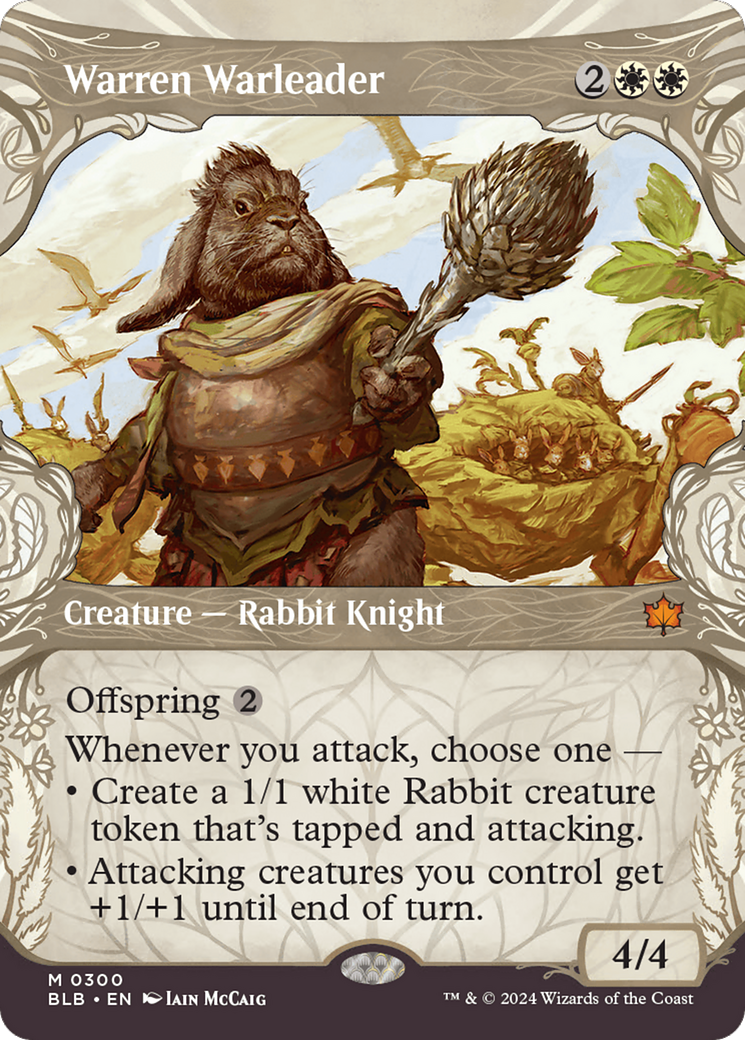 Image of Warren Warleader (Showcase) [Bloomburrow]