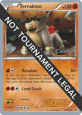 Image of Terrakion (73/101) (Pesadelo Prism - Igor Costa) [World Championships 2012]