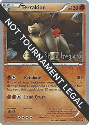 Image of Terrakion (73/101) (Terraki-Mewtwo - Shuto Itagaki) [World Championships 2012]