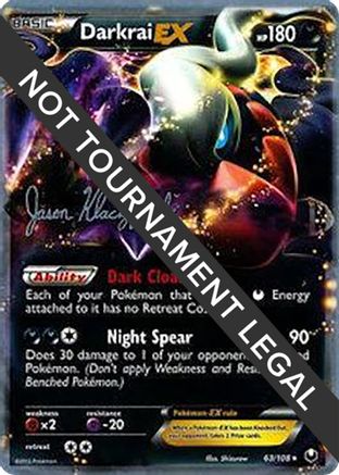 Image of Darkrai EX (63/108) (Darkrai Deck - Jason Klaczynski) [World Championships 2013]