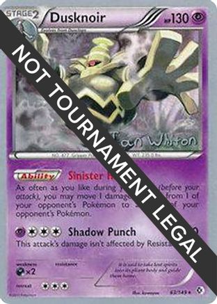 Image of Dusknoir (63/149) (American Gothic - Ian Whiton) [World Championships 2013]