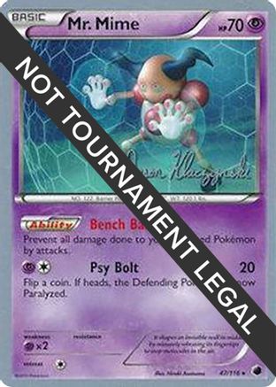 Image of Mr. Mime (47/116) (Darkrai Deck - Jason Klaczynski) [World Championships 2013]