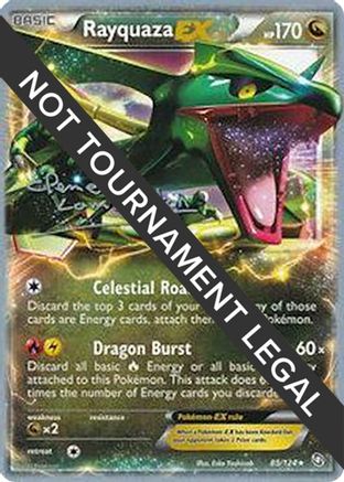 Image of Rayquaza EX (85/124) (Anguille Sous Roche - Clement Lamberton) [World Championships 2013]