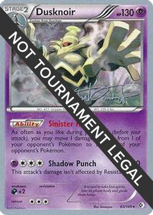Image of Dusknoir (63/149) (Trevgor - Trent Orndorff) [World Championships 2014]