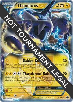Image of Thundurus EX (38/116) (Plasma Power - Haruto Kobayashi) [World Championships 2014]