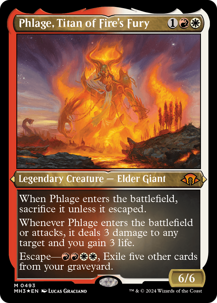 Image of Phlage, Titan of Fire's Fury (Foil Etched) [Modern Horizons 3]