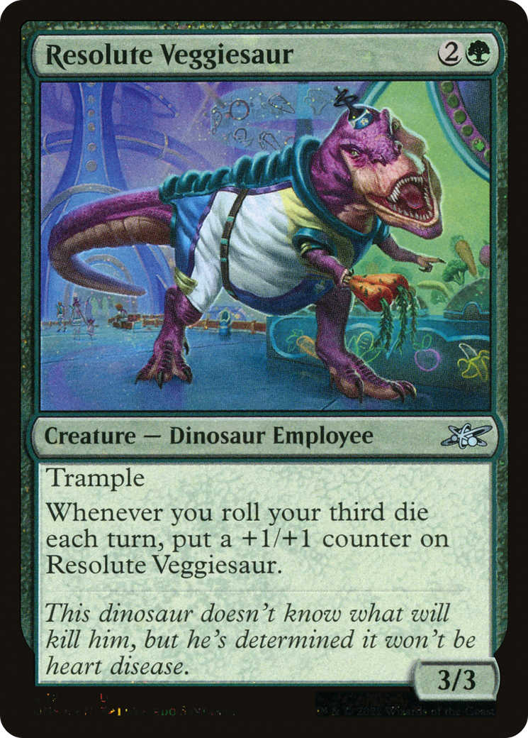 Image of Resolute Veggiesaur (Galaxy Foil) [Unfinity]