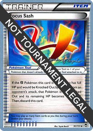 Image of Focus Sash (91/111) (Primal Groudon - Alejandro Ng-Guzman) [World Championships 2015]