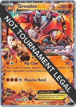 Image of Groudon EX (85/160) (Primal Groudon - Alejandro Ng-Guzman) [World Championships 2015]