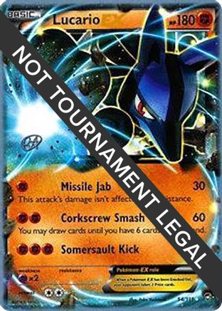 Image of Lucario EX (54/111) (The Flying Hammer - Rowan Stavenow) [World Championships 2015]