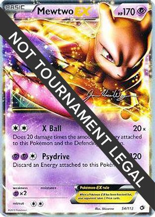Image of Mewtwo EX (54/113) (HonorStoise - Jacob Van Wagner) [World Championships 2015]