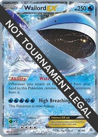 Image of Wailord EX (38/160) (HonorStoise - Jacob Van Wagner) [World Championships 2015]
